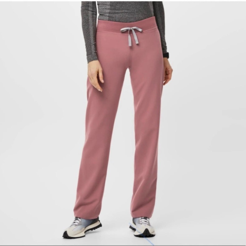 Figs Pink Livingston Basic Scrub Pants - Small Tall